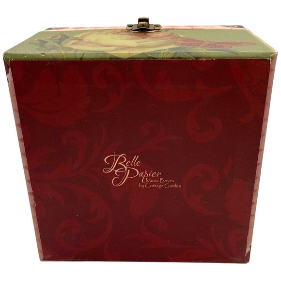 Photo Top Velvet Lined Jewelry Music Box Aunt That's What Friends Are For Song - Picture 11 of 14